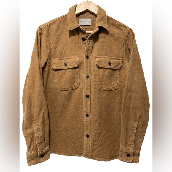 Everlane Other - Everlane Minimalist Shacket Utility Chore Shirt Brown Structured Cotton Small